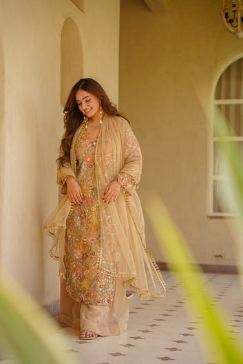 Sharvitha Heavy Embroidered Kurta Set