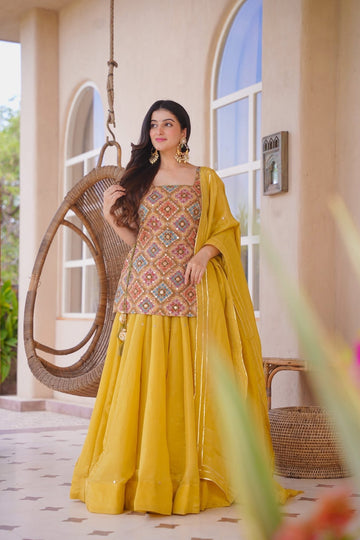 Akshivya Yellow Heavy Kurta Set