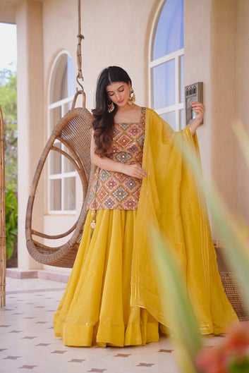 Akshivya Yellow Heavy Kurta Set