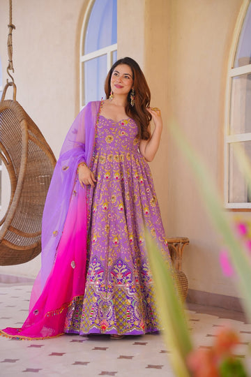 Nyraavi Embroidered Maxi Set