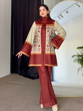 Royal Maroon Co-ord (Set-3 piece)