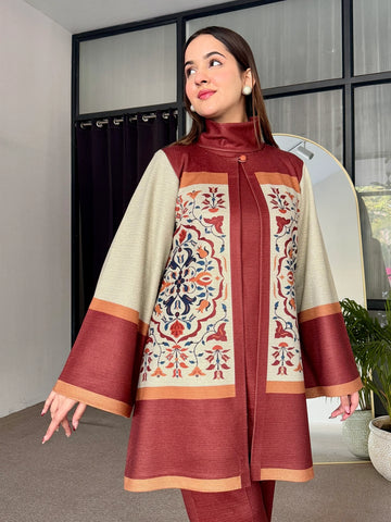 Royal Maroon Co-ord (Set-3 piece)